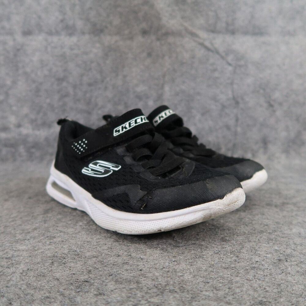 Skechers Shoes Kids 1 Athletic Trainers Easy On Adjustable Strap Black Active